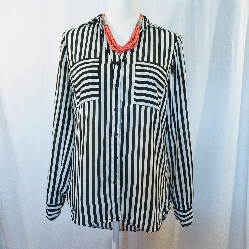 🌵MY MICHELLE Striped Blouse Sz S